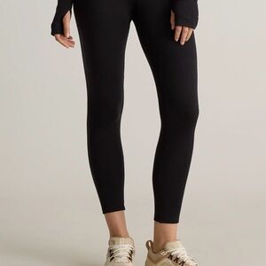 Quince 100% Merino Wool Base Layer Leggings in Black Size Medium